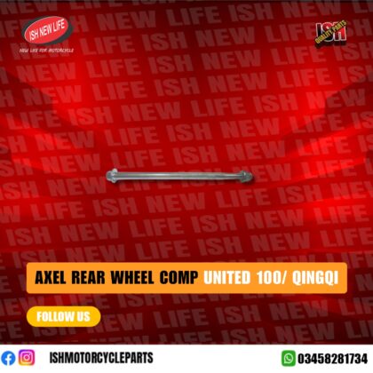 Axel Rear Wheel Comp United100,Qingqi