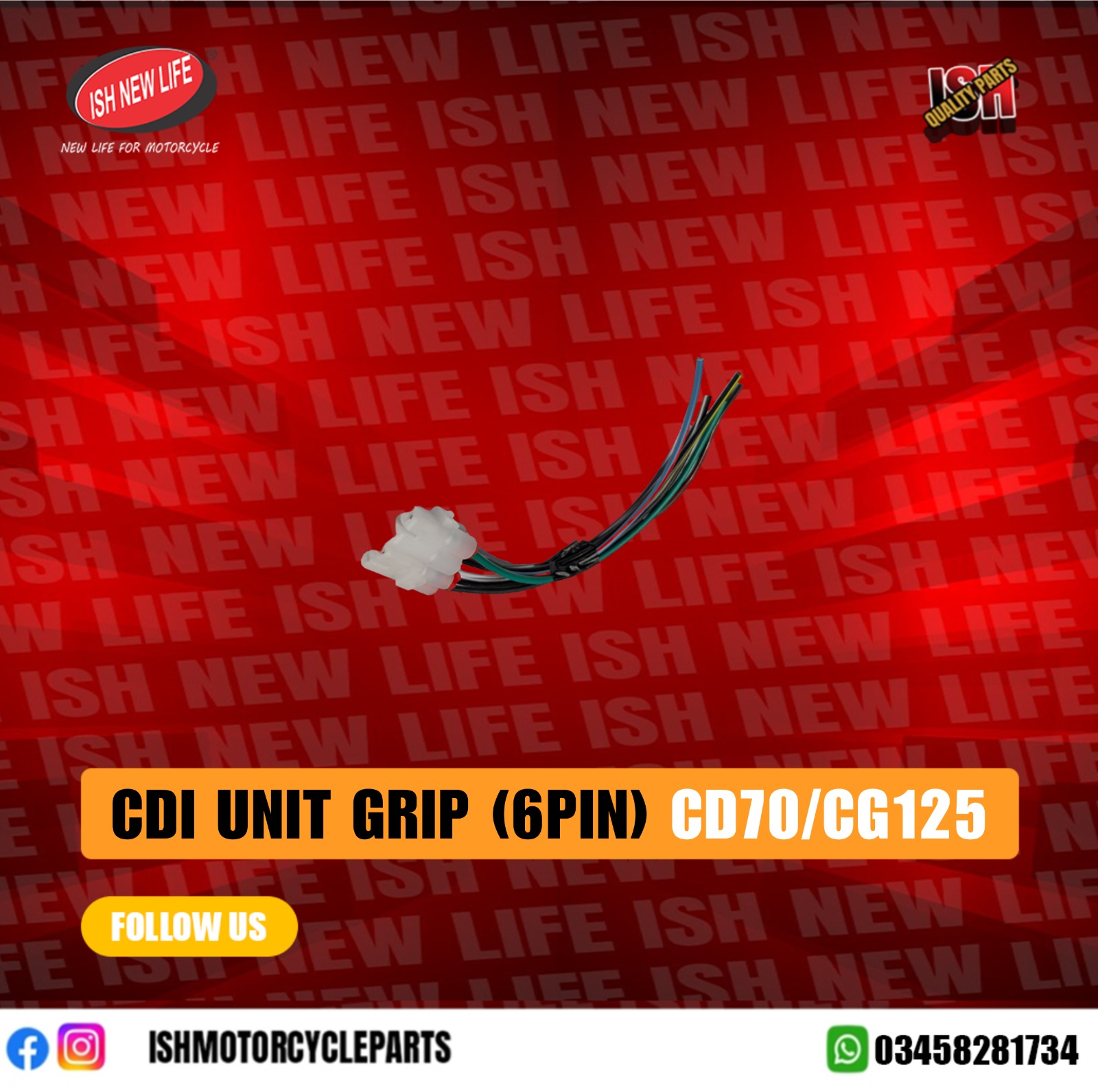 CDI UNIT (6PIN) CD70. CG125